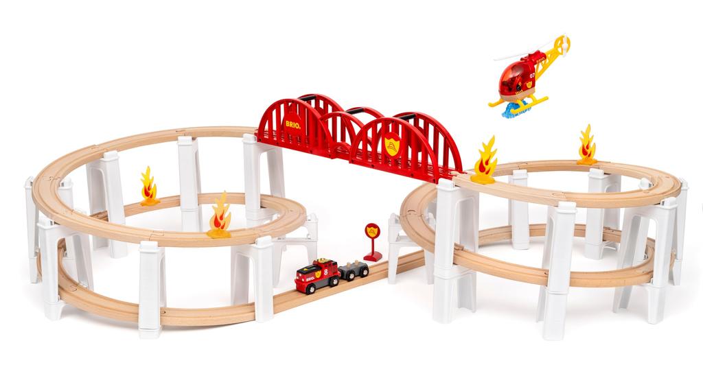 BRIO Mega Spiral Set 36114 Wooden Wooden Rail Gift (Ages 3+) [Toy, Toy, Rail, Set, (Birthday/Christmas)]