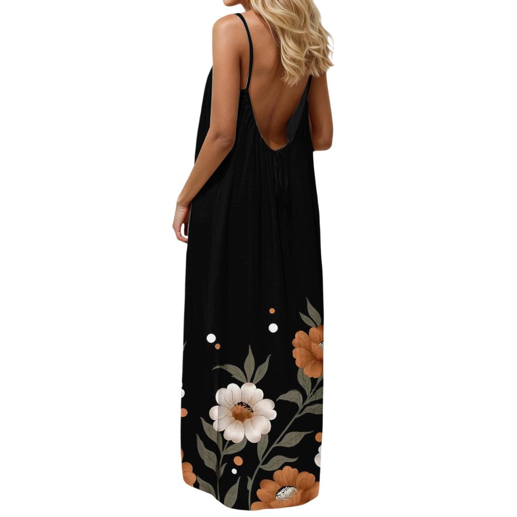Women's Casual, Fashionable And Retro Printed Dress