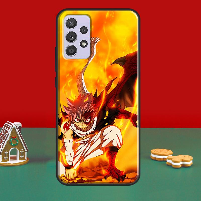 Natsu Erza Fairy Tail Case For Samsung A51 A71 A50 A70 A41 A31 A11 A10 A52S A21S A12 A22 A32 A42 A52 A72 Cover