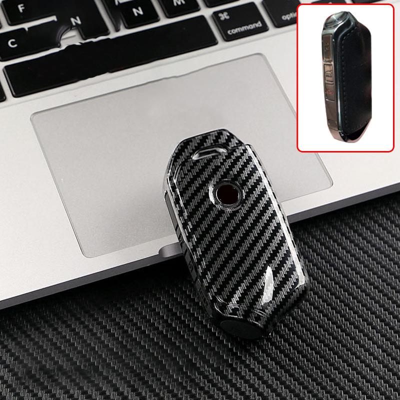 ABS Carbon Smart Keyless Car Key Case Cover for Kia Stinger Car Accessories Stinger GT GT Elite GT Limited K9 Key Cover