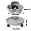 Plastic Stackable Vertical Flower Pot Multi-layer Garden Planter Tower with Movable Casters for Strawberry vegetable Frame Grow