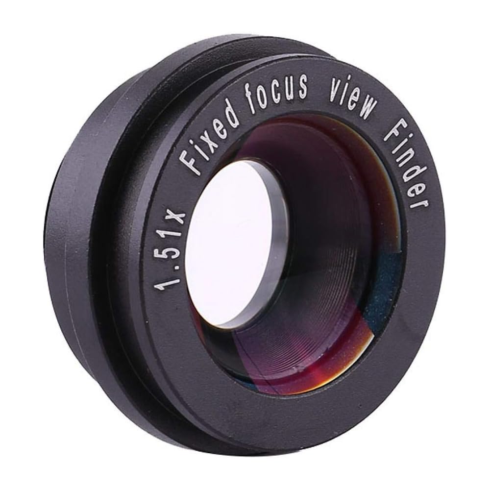 Asha Viewfinder Eyepiece Lens 1.5X Fixed Focus with Cover 6 Magnifier Mount Bases for DSLR Camera