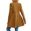 European and American-style Stylish Long Coat for Women, Fitted Design, with A Collar, Suitable for Autumn and Winter.
