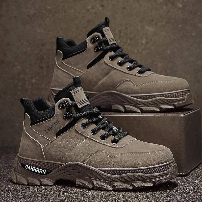 

Ботинки мартин мужские осень и зима 2024 новые высококлассные ретро американский локомотивный ветер толстая подошва увеличивающие рост рабочие ботинки мужские 44