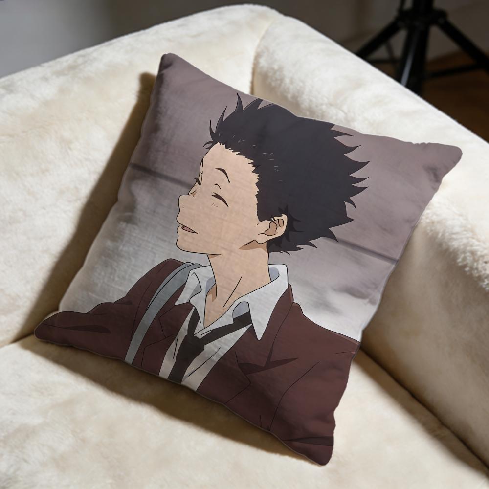 Popular AASilent Voiceew Cushion Cover Soft Decorative Pillow Case Suitable for Bedroom Sofa Car Travel Use