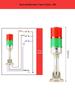 24V LED Multi-layer Three-color Signal Tower Light with Sound Alarm