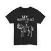 My Happy Place Horseback Riding Lovers Horse Rider Women Men T-shirt