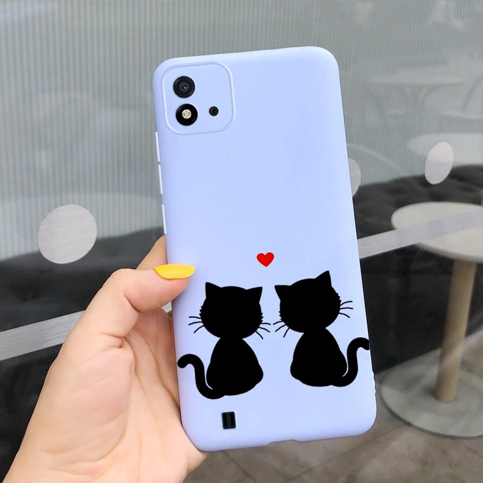 Candy Phone Case For Realme C11 2021 Case 6.52" Cartoon Child Girl Back Cover Shell For Oppo Realme C11 C 11 RMX3231 Silicone