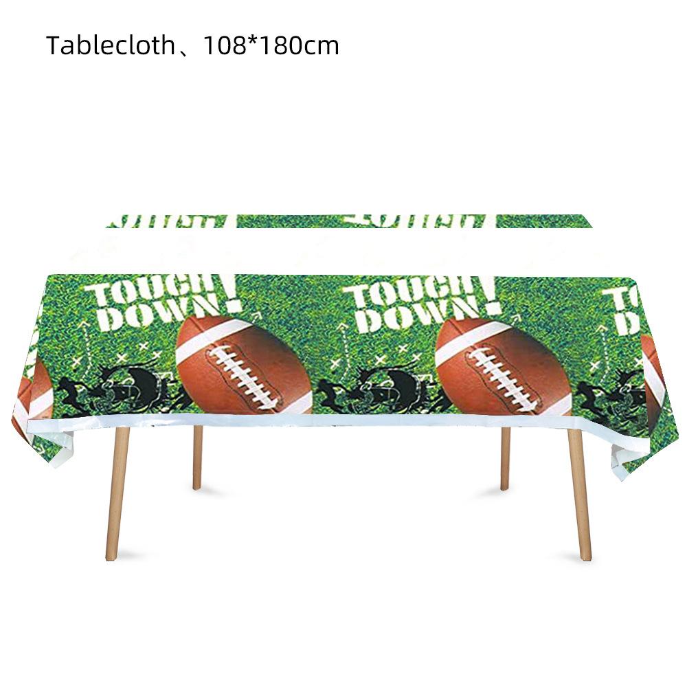 Rugby Jungen Sport Themenparty Besteck Pappteller Servietten Tischdecke Dekorative Arrangements Outdoor