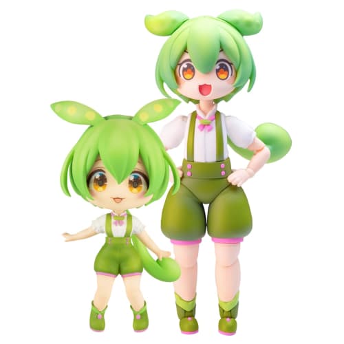 

PLUM Plafia Zundamon Mini Figure Set, Approximately 100mm Tall, 1/12 Scale, Pre-Colored Plastic Model Kit, PP196