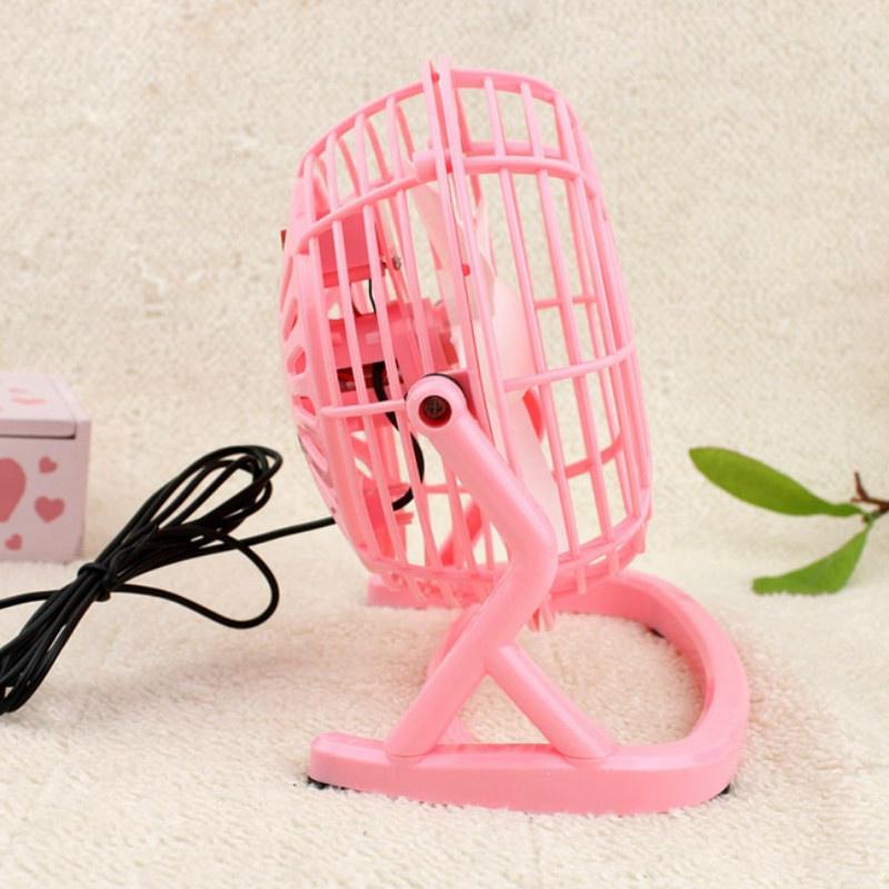 Plastic Portable 4 Inch USB Powered Fan Office Desk Mini Fan Powerful Wind for PC/Laptop