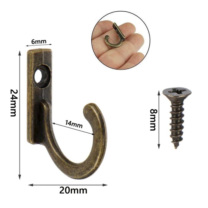 Wall Mounted Hooks Vintage Door Back Wall Hooks Robe Coat Hat Hanger Holders Key Bag Storage Hook Kitchen Bathroom Organizer