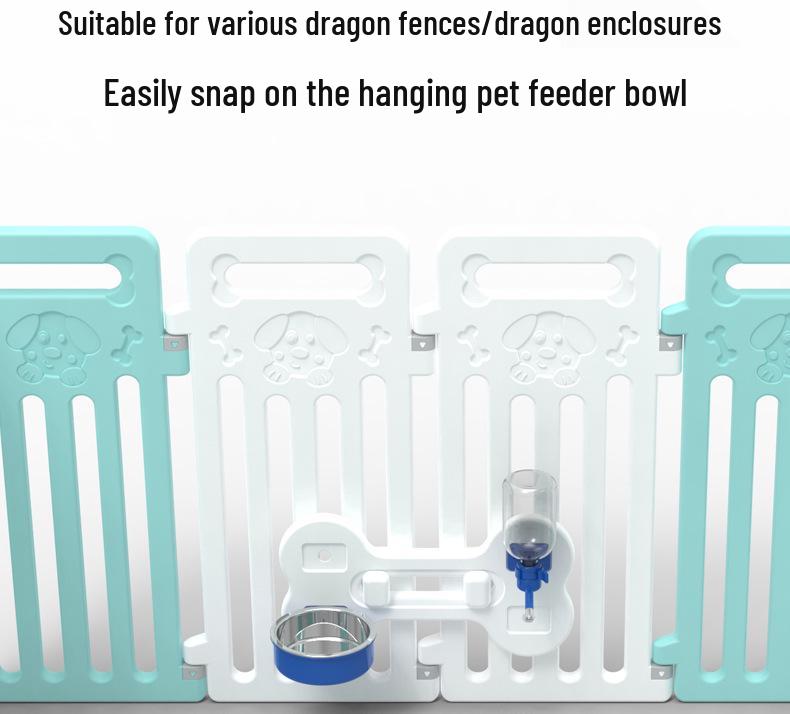 Kleiner Tiger Haustier-Wasserspender & Anti-Kipp-Futternapf für Hundekäfige