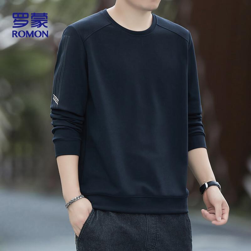 

Romon Men s Long-Sleeve Pullover Sweatshirt XL