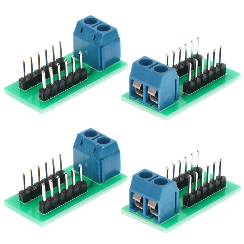 2/4Pcs 2.54Mm Cable Adapter 2P Terminal To 12P Pin Module Straight / Curved Needle Connector Male To Female