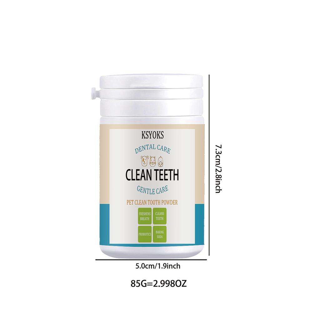 Pet tooth powder can remove hidden residue and improve dull teeth