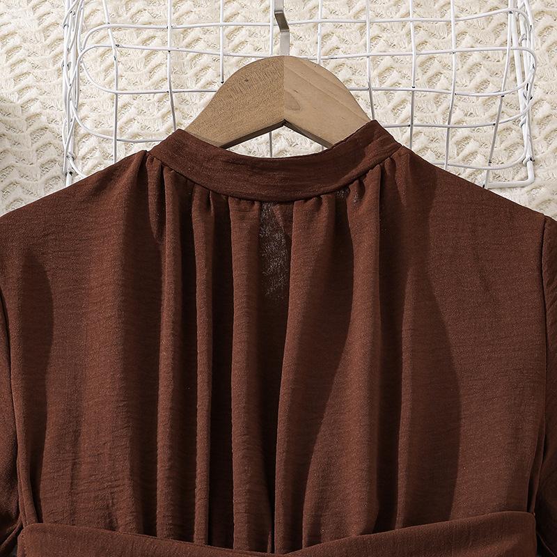 Jenters moteriktige kjole, høstbarnas langermede prinsessekjole