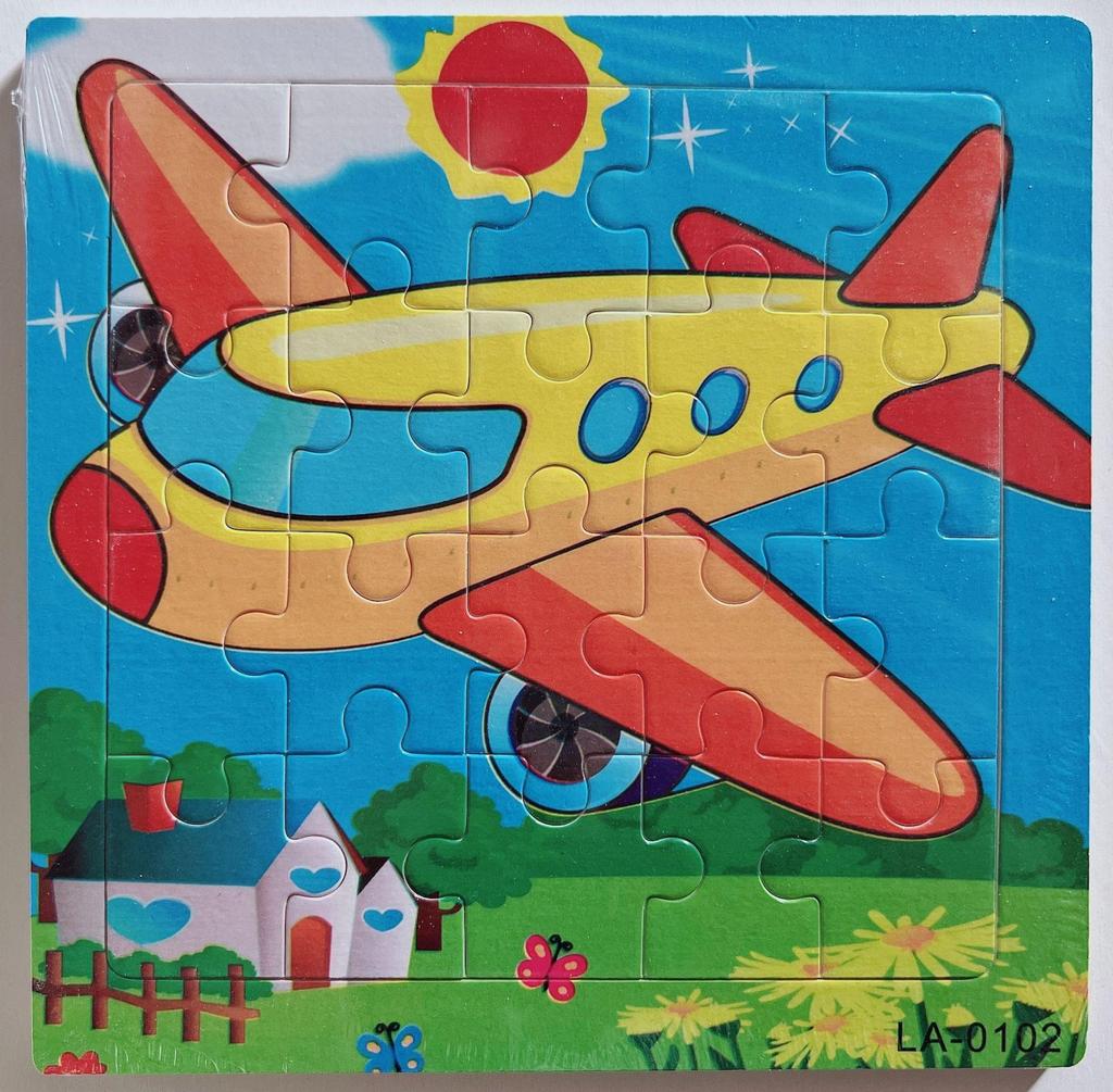 20-Piece Wooden Kids' Puzzle Board - Cartoon Animals