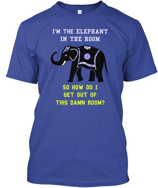The Elephant In Room Funny TTshirt Made in the USA Size S to 5XL L