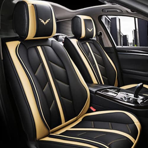 Nissan Serena Seat Cover PU Leather Waterproof Car Seat Cover Seat Protector Front Seat and Rear Seat 5 Passenger Standard Beige