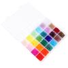 1 Box facettierte Glas-Kristallperlen-Set 24 Farben Briolette Rondelle Kristall AB Perlen Abstandshalter für Schmuckherstellung Armband Ringe