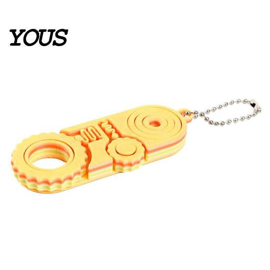 Compact Stress Toys for Adults 3D Printed Fidget Toys, Relief Sensory Gadgets Office and Classroom, Portable Fidgets 3-in-1 Handheld Spinner