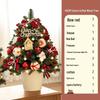 45cm White & Red Christmas Tree Decoration Set