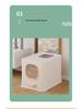 Foldable Odor-Resistant Cat Litter Box: Enclosed, Anti-Splash Design for Easy Cleaning