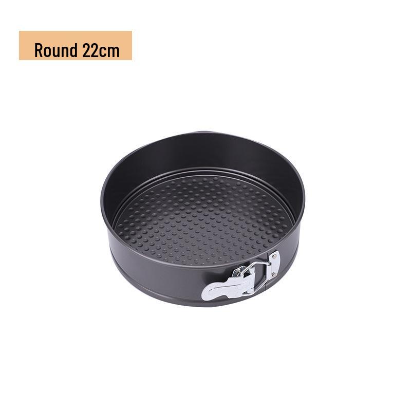 Круглая форма для выпечки с антипригарным покрытием, съемным дном и застежкой - Набор форм для шифонового пирога