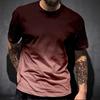 Simple Gradient T Shirts For Men Trend Summer Crew Neck Fashion 3D Printed Short Sleeve T-shirts Loose Casual Streetwear Tees