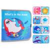 Busy Book Infant Early Education Book Puzzle Toy Animal Cognitive FabricBook Repeated Paste Book and Sensory playthings