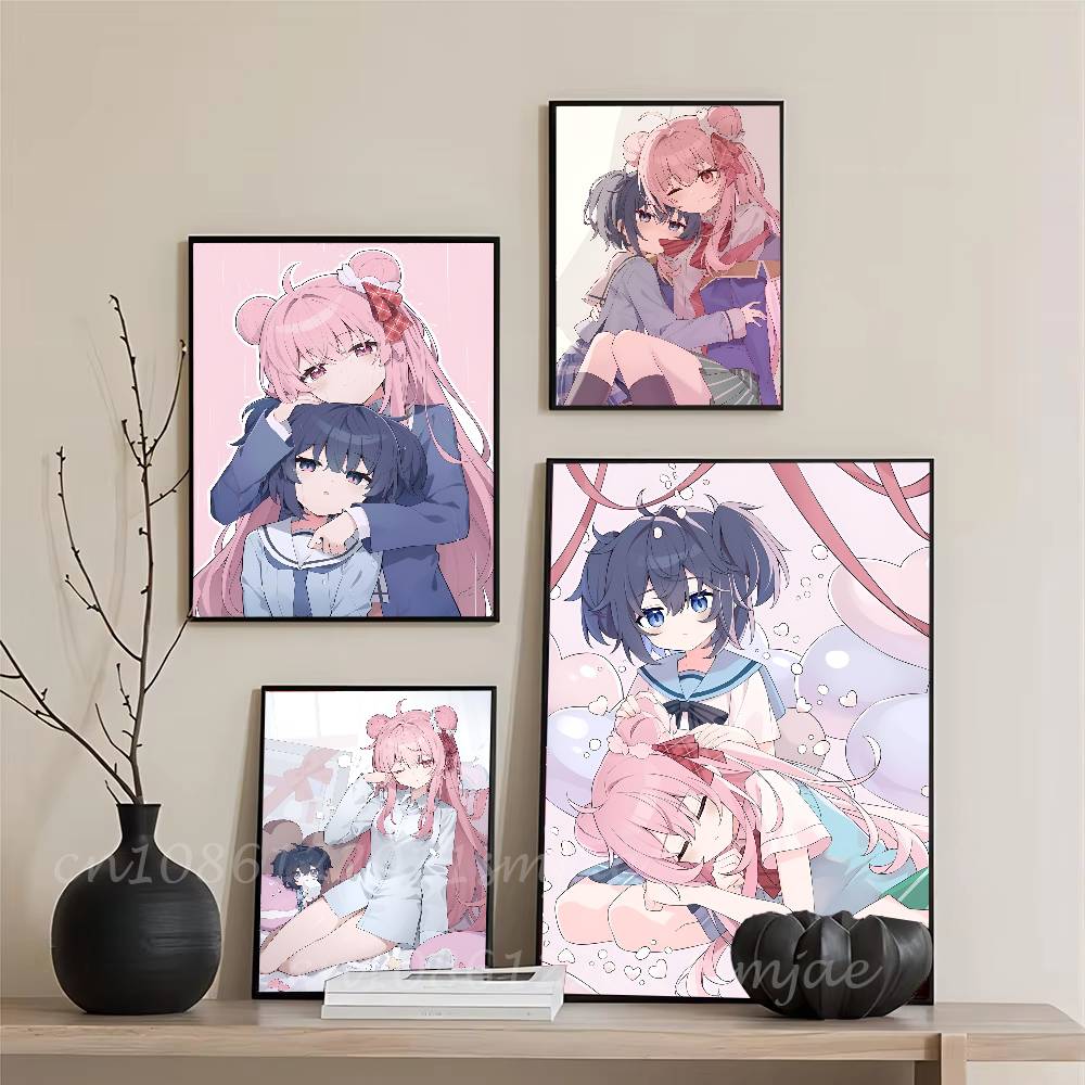 1pc Anime HAPPY SUGAR LIFE Poster Sticker Print Waterproof Wall Art For Living Room Bedroom Home Decor