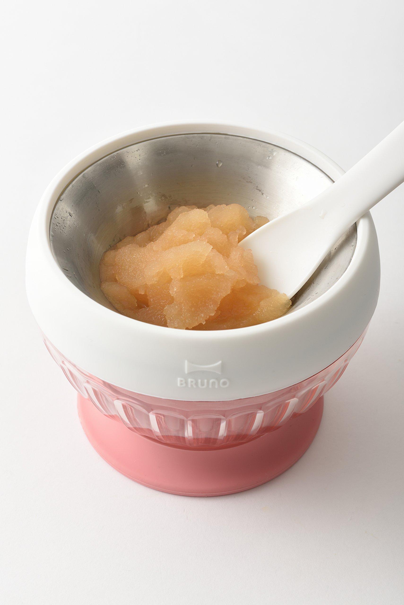 

BRUNO Ice Cream Ice Cream Frozen Ice Cream Sherbet Maker, Cocotte, Maker, (Pink)