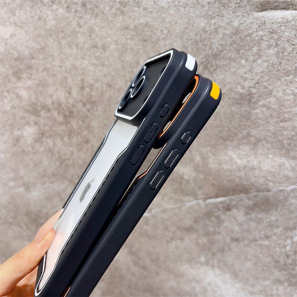 New Transparent Glass Fashion Phone Case for iPhone 17 Pro Max Air 16 Pro 15 14 13 12 11 Shockproof Protection Change 17 Series