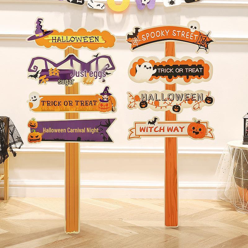 Halloween Pumpkin Lantern Board Standee for Outdoor/Kindergarten Decorations