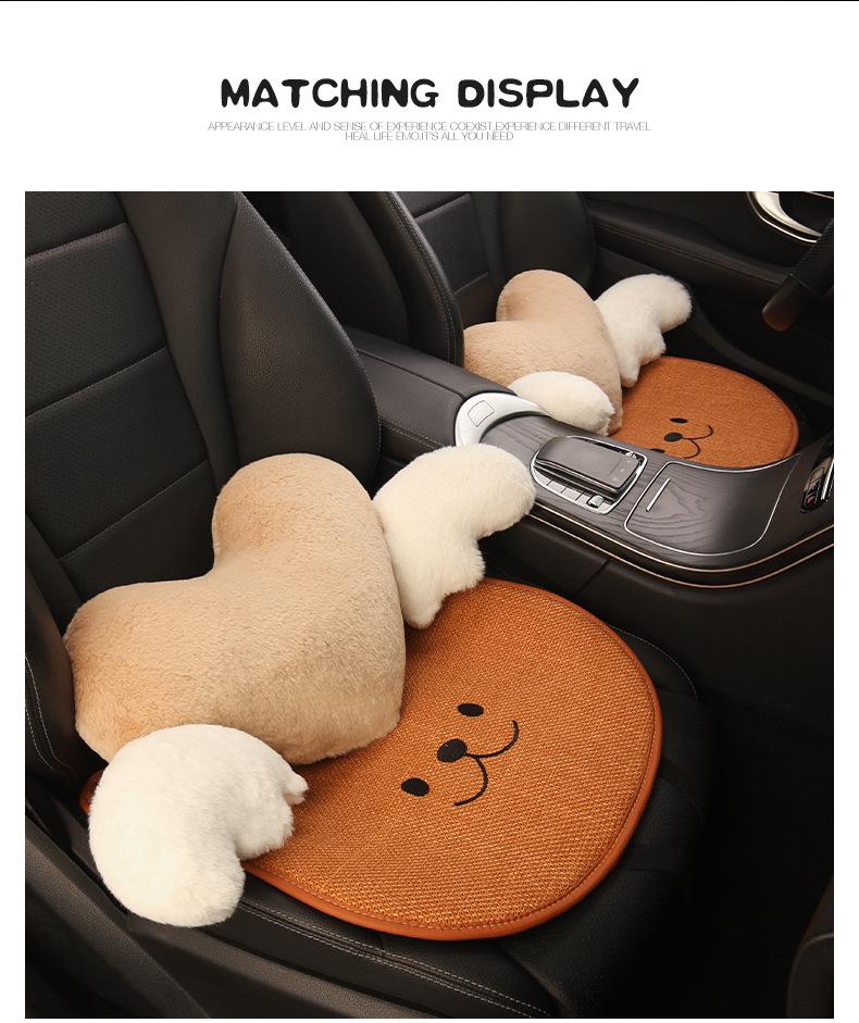 Süßes Cartoon-Bären-Autositzkissen & Universeller Rucksack für BYD Seal 05