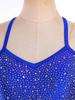 Kvinner Latin Dans Leotard Kjole Rhinestone Cha-cha Samba Tango Kostymer Gjennomsiktig Nett Duskfrynser Ett Stykke Bodysuit Danseklær