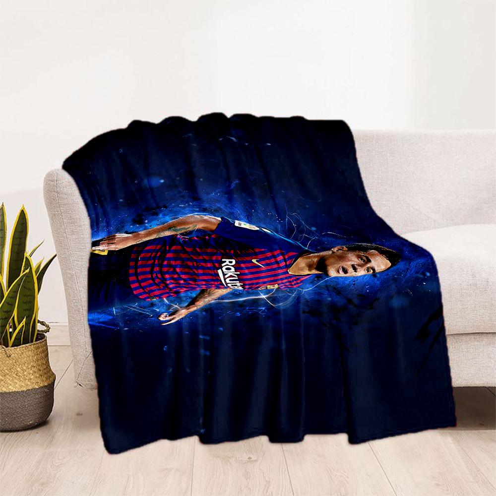 Brazilian Football Player Celebration Blanket Ultra-Soft Great for Office Chair Chair Office Four Seasons Universal Modern Style