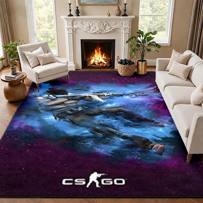 CS go Carpet Door Mat for Living Room or Bedroom Protective Mat Under Chair Office Decoration Christmas Gift Birthday Present
