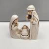 Elegante Niedliche Jesus Geburt Skulptur Dekorative Cartoon Weihnachtskrippe Ornamente Stabile Religiöse Harzstatue Heimdeko