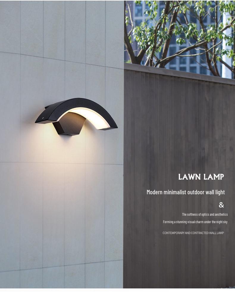 Waterproof LED Outdoor Wall Light with Sensor for Courtyard, Balcony, or Doorway