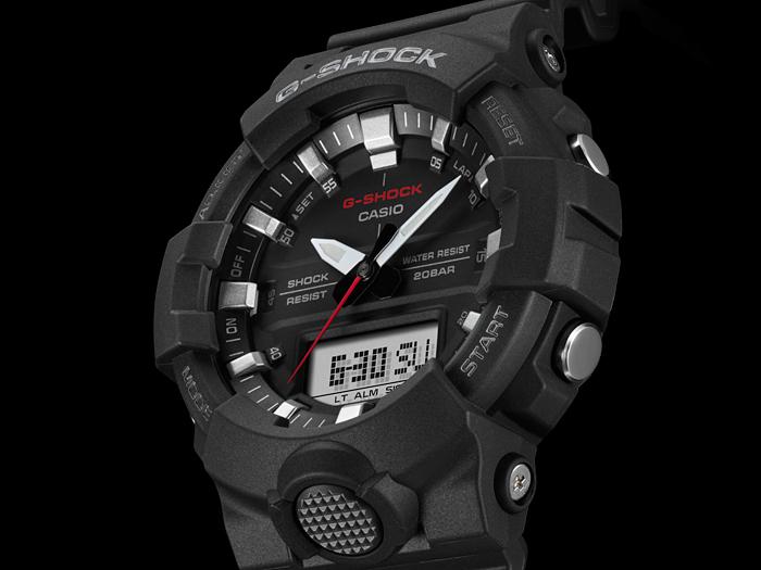 Casio Herren Harz 200M Wasserdicht Digital Stoßfest Quarz Uhr GA-800-1A