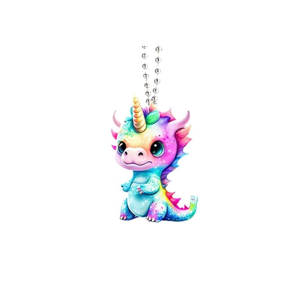 

Adorable Unicorn Acrylic Hanging Pendant Creative Cartoon Car Accessory Decoration 1