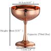Stainless Steel Coupe Cocktail Glasses Set of 2, Unbreakable Cocktail Glasses for Margarita, Manhattan, Champagne