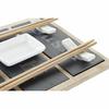 Soucoupes de sushi - DKD HOME DECOR - Ensemble en bambou - Noir/Naturel - Rond - En pack