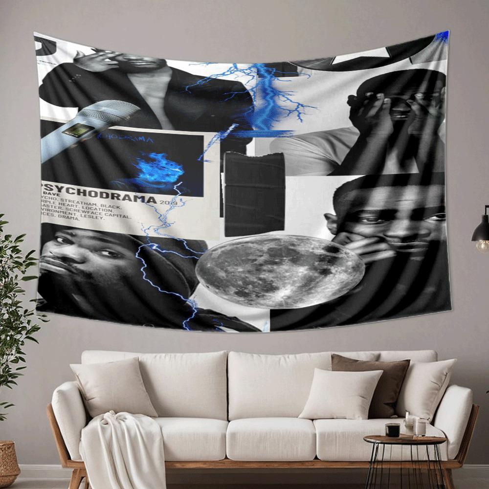 Daves Artistic Rap Theme Digital Print Tapestry Street Dance Hip Hop Decor for Events Party Venue Fashion Decoration