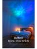 Aurora Starry Sky Projector Night Light with Bluetooth Charging - Romantic Bedside Atmosphere Lamp