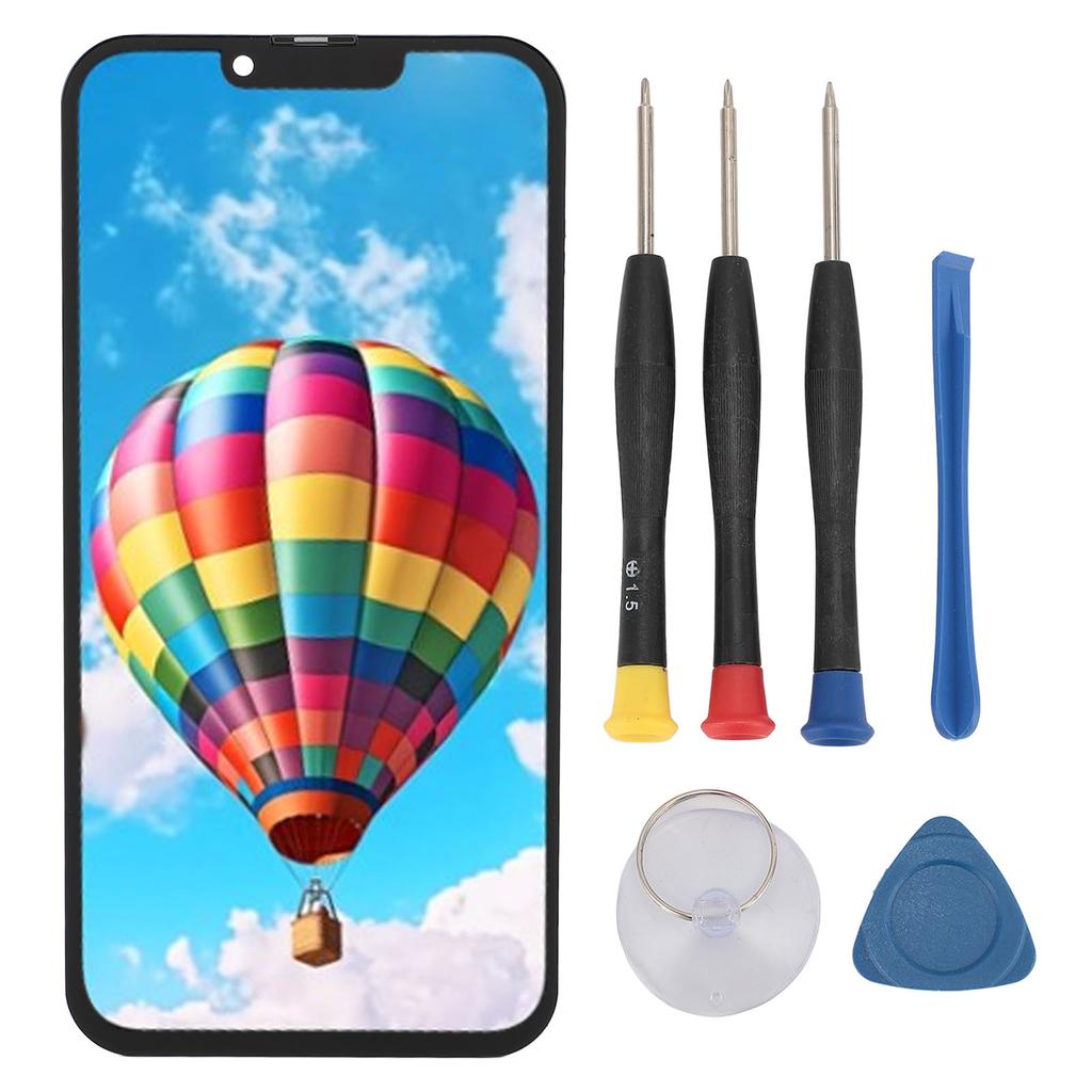 6.1in Phone Screen Assembly Water Resistant Touch Screen Display Digitizer with Repair Tools for