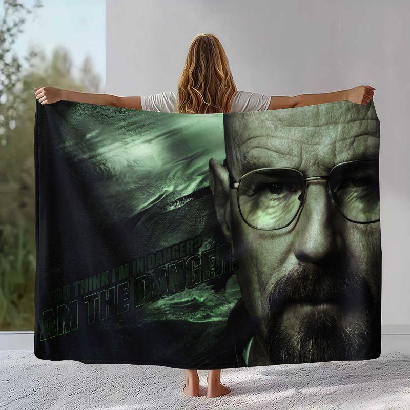 Classic Breaking Bad Walter TV Flannel Blanket,Ultra Soft Warm Plush Throw for Home Bedroom Bed Sofa Cover Office Picnic Gift