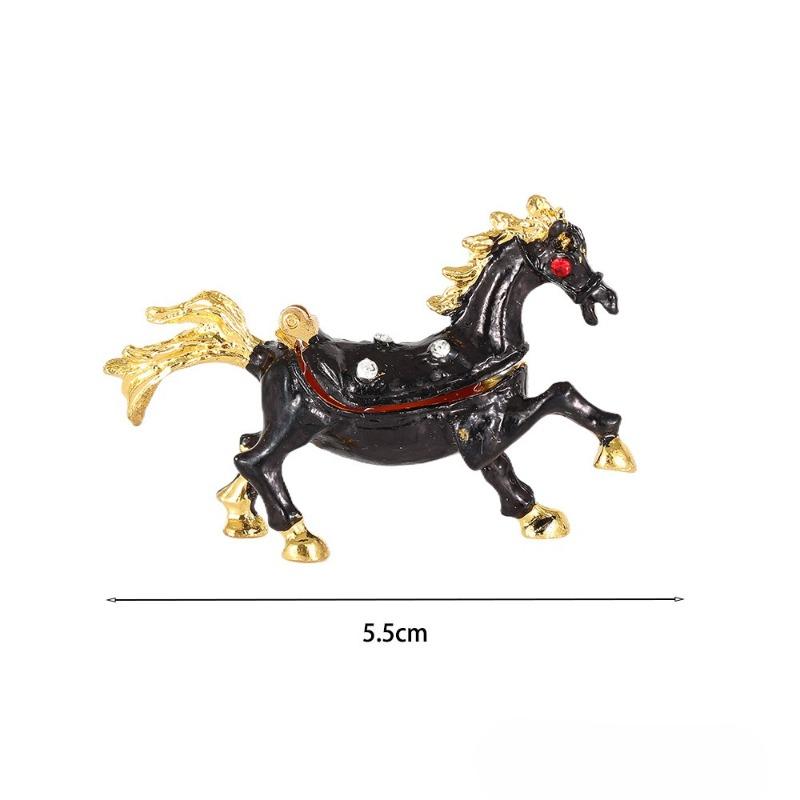 Jewelry Box, Home Decor, Craft Gift, Horse Jewelry Box, Small Pendant, Bedroom Diamond-encrusted Decorative Piece